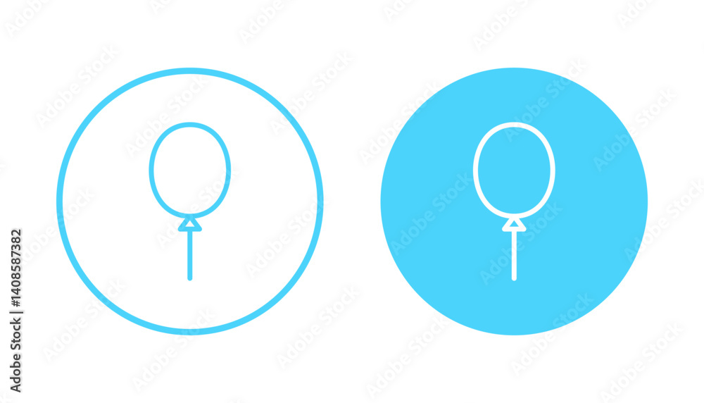 Balloon icon vector. Party balloon sign and symbol Balloon icon vector. Party balloon sign and symbol