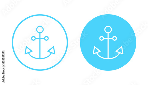 Anchor icon vector. Anchor sign and symbol. Anchor marine icon.