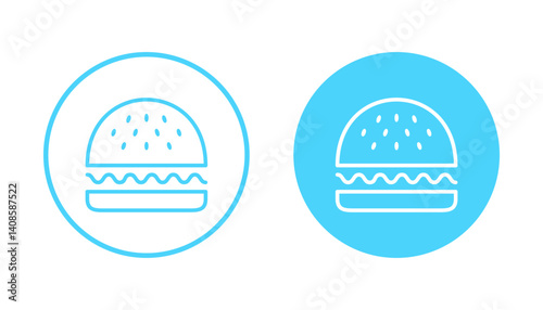 Burger icon vector. burger sign and symbol. hamburger
