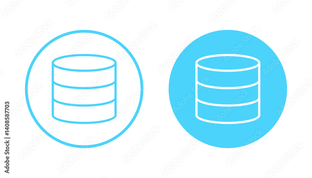 Database icon vector. database sign and symbol Database icon vector. database sign and symbol