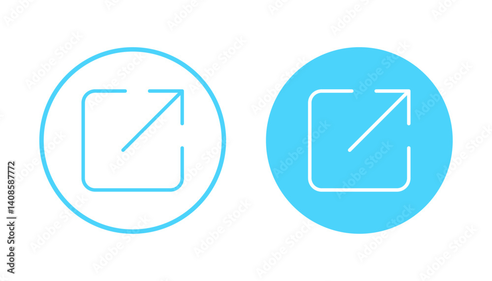 External link icon vector. link sign and symbol. hyperlink symbol External link icon vector. link sign and symbol. hyperlink symbol