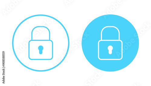 Lock icon vector. Padlock sign and symbol. Encryption icon. Security symbol