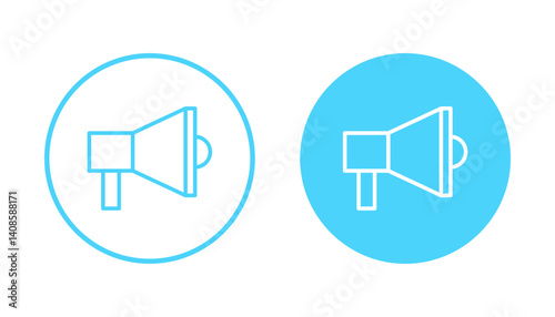 Megaphone icon vector. Loudspeaker sign and symbol