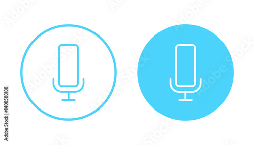 Microphone icon vector. karaoke sign and symbol