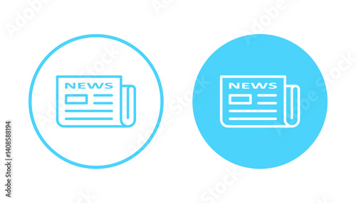 Newspaper icon vector. news paper sign and symbolign