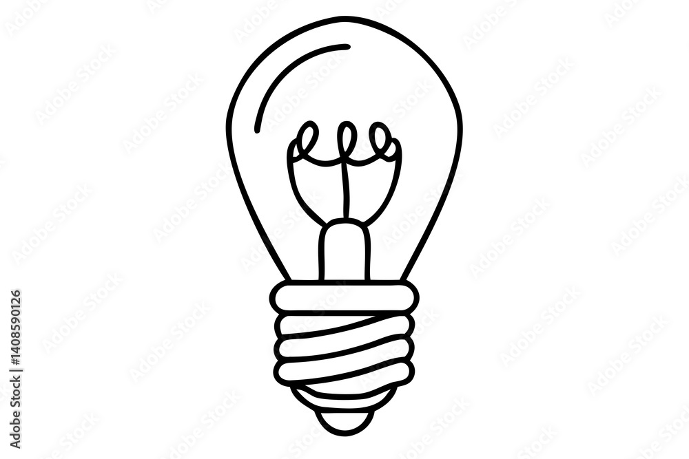 Bulb Lamp Line Art, Minimalist Light Bulb Illustration, Simple Lamp Drawing, Modern Lighting Sketch Bulb Lamp Line Art, Minimalist Light Bulb Illustration, Simple Lamp Drawing, Modern Lighting Sketch