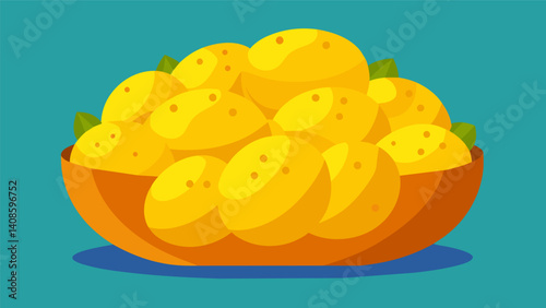Bright yellow Peruvian potatoes known as papas amarillas add a unique texture and taste to the Lomo Saltado elevating it to a whole new level.. Vector illustration