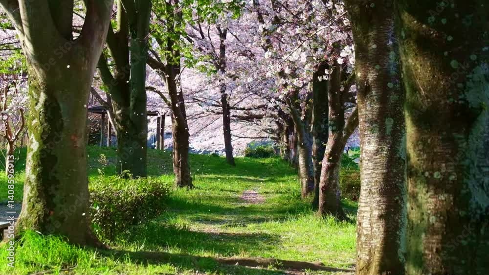 桜吹雪・散る満開の桜 桜吹雪・散る満開の桜