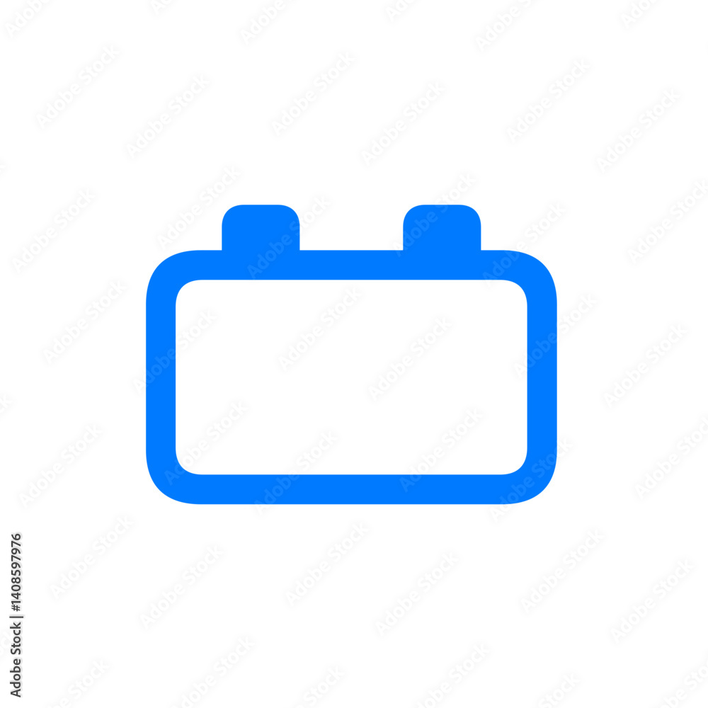Blue Battery Icon Outline Blue Battery Icon Outline