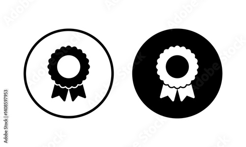 Badge icon vector illustration. Awards icon vector. Achieve sign and symbols. Stamp
