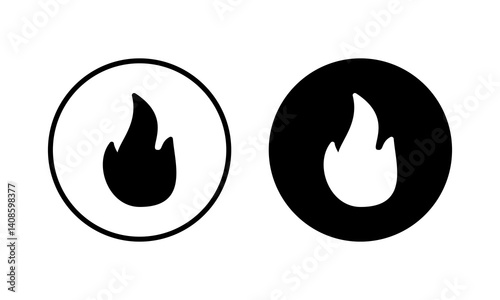 Fire icon vector illustration. fire sign and symbol