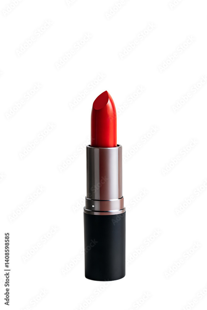 Vibrant Red Lipstick on White Surface, Bold Makeup, Eye-catching Look, Glamorous Beauty Style Vibrant Red Lipstick on White Surface, Bold Makeup, Eye-catching Look, Glamorous Beauty Style