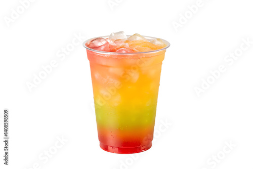 Wallpaper Mural Refreshing Frozen Drink in Clear Cup, Cool Beverage, Summer Refreshment Torontodigital.ca