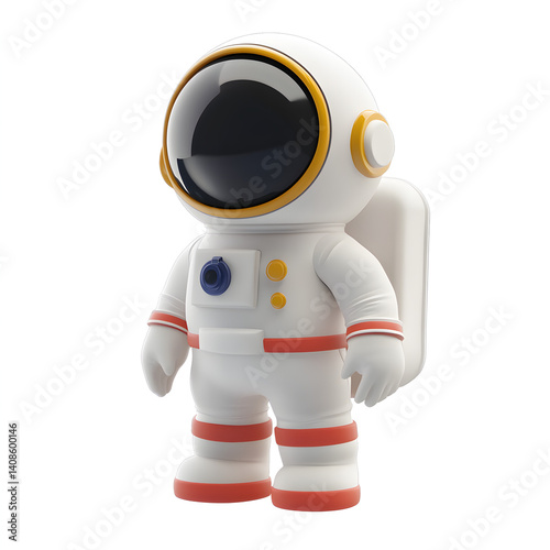 Wallpaper Mural 3d astronaut white background Torontodigital.ca