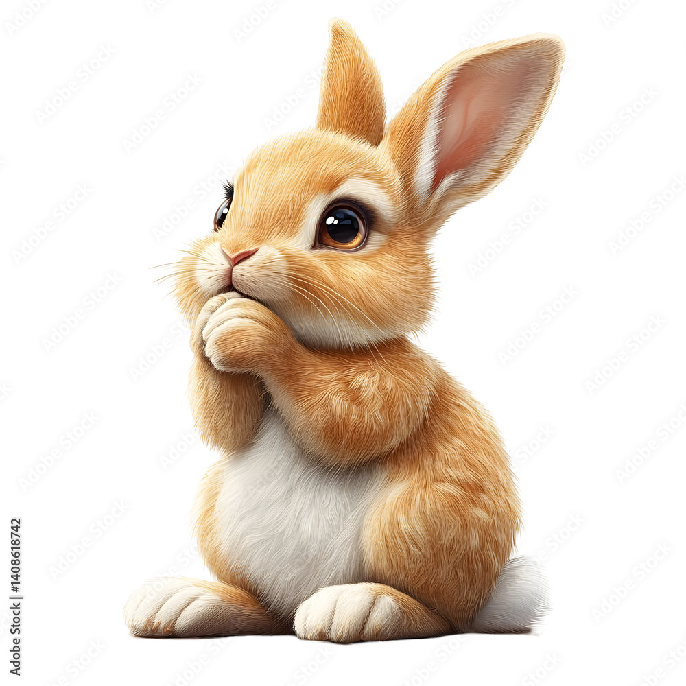 Obraz premium Adorable Bunny Illustration