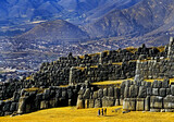 Muralhas da Fortaleza de Sacsayhuaman, Cusco, Peru.