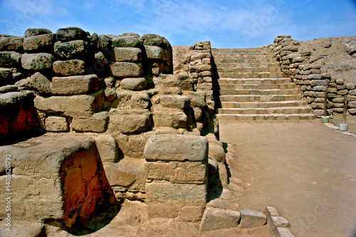 Ruínas de Pachacamac em Lima. Peru.