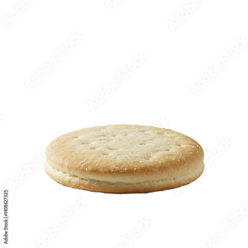 classic white biscuits isolated on white Background