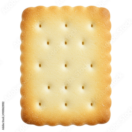classic white biscuits isolated on white Background