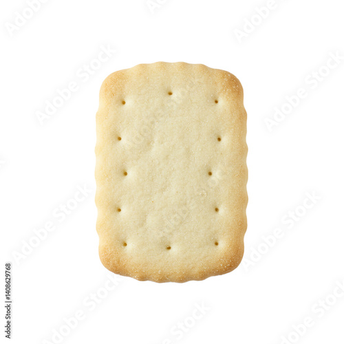 classic white biscuits isolated on white Background