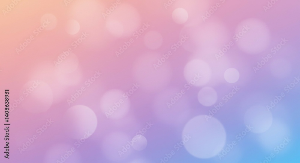 Fototapeta premium Pastel Bokeh Background: Dreamy Soft Colors