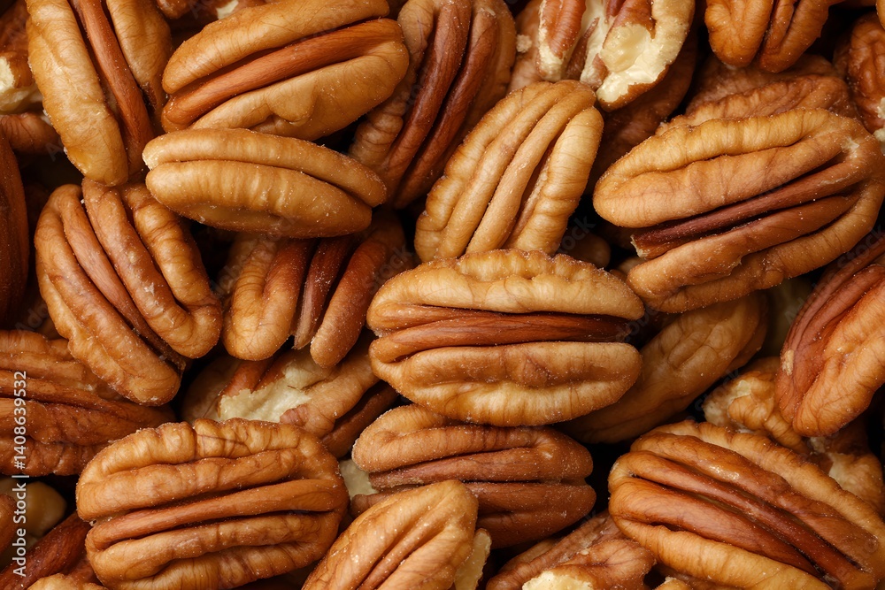 Close Up of Shelled Pecans Nut Background Texture Close Up of Shelled Pecans Nut Background Texture