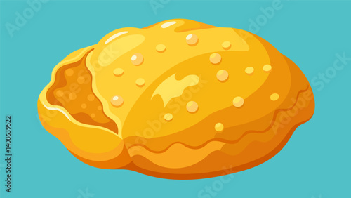 As the salte as baked the dough turned golden and crisp giving off a satisfying crunch with each bite.. Vector illustration