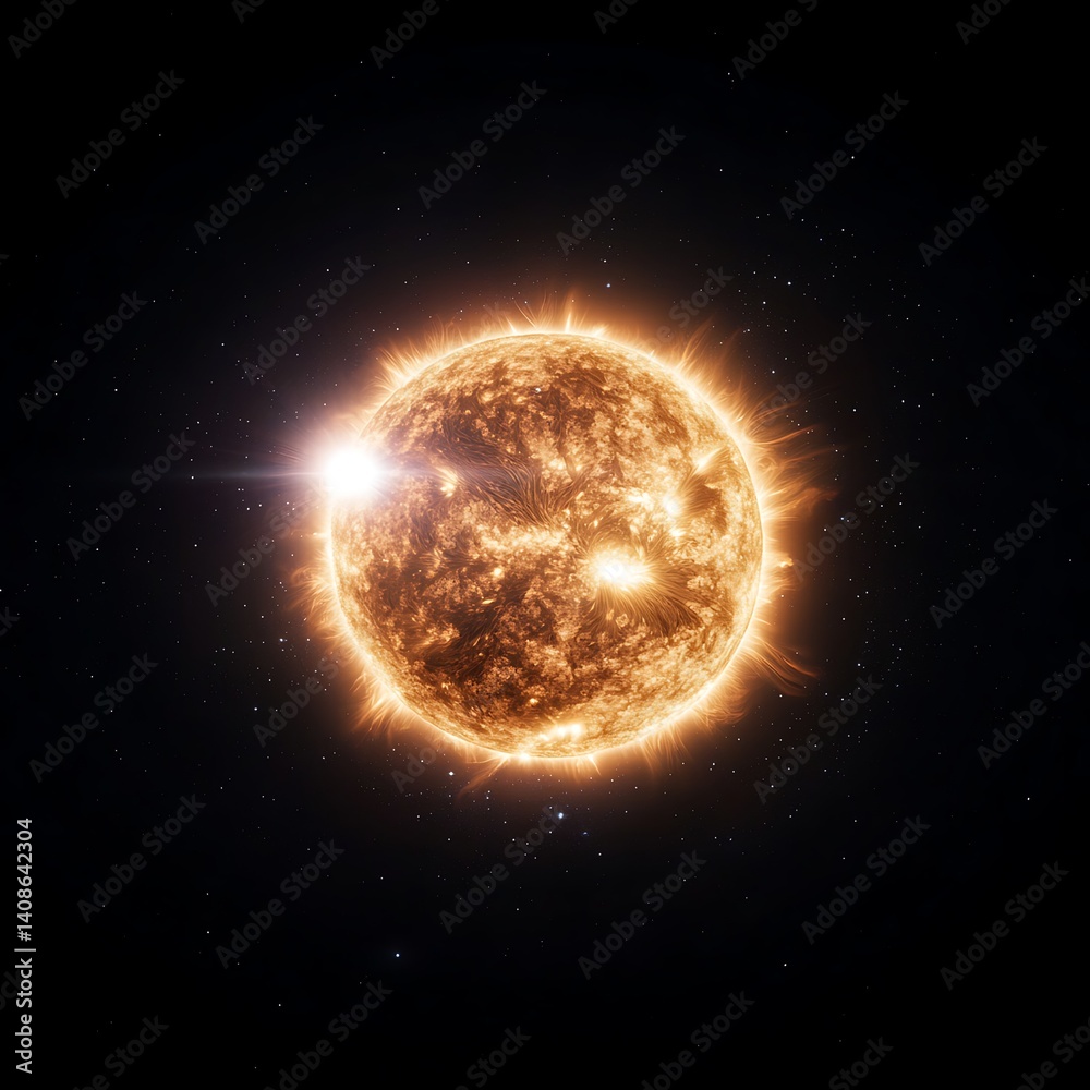 Fototapeta premium Sun in Space (2)