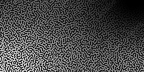 Abstract Reaction-diffusion Turing pattern natural texture tile gradient color scheme. Linear design with biological algorithm psychedelic background. Reaction-diffusion or truing patter