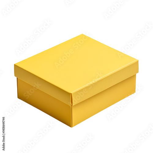 Yellow gift box product packaging design