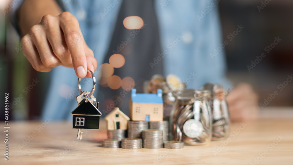concept of saving money for investment in building houses and residences ,appraisal of property value ,Buying or mortgaging a home ,Investment loan approval,Finding location to invest in real estate