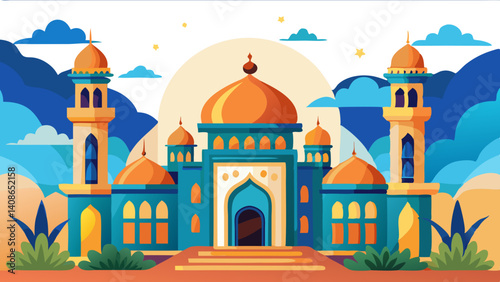 IDUL ADHA BACKGROUND ILLUSTRATION