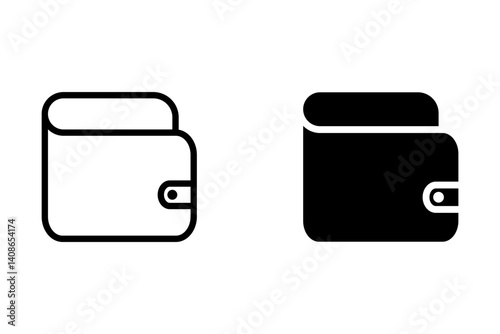 Wallet icon vector. wallet vector icon
