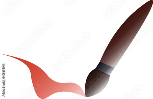 Art Brush Icon – Versatile Painting Tool Symbol for Creative Design, Fine Art Concepts, and Artistic User Interfaces