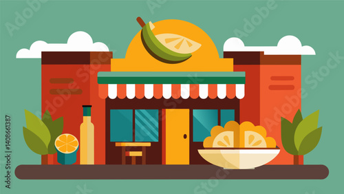 From savory tamales to mouthwatering churrasco this fusion restaurant presents a diverse range of Latin American flavors that harmoniously blend together.. Vector illustration