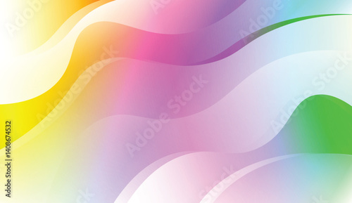 Modern Background With Wave Gradient Shape. For Your Design Wallpapers Presentation. Vector Illustration with Color Gradient.