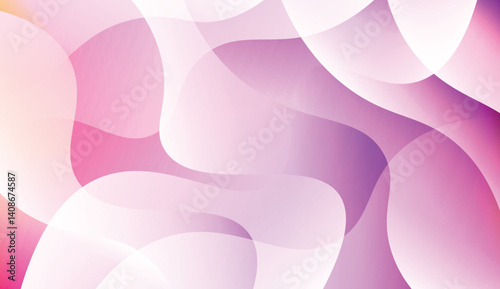 Abstract Shiny Waves. For Your Design Ad, Banner, Cover Page. Vector Illustration with Color Gradient.