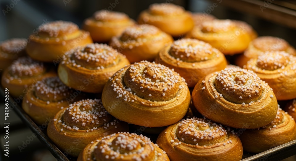 custom made wallpaper toronto digitalDelightful tray of freshly baked cinnamon buns with glistening sugar crystals