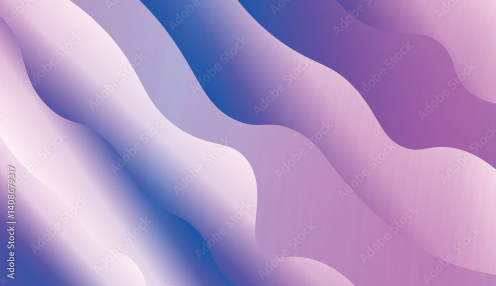 Naklejka premium Template Background With Wave Geometric Shape. For Design, Presentation, Business. Vector Illustration with Color Gradient.