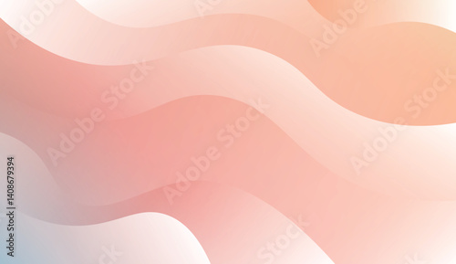 Template Background With Wave Geometric Shape. For Design, Presentation, Business. Vector Illustration with Color Gradient.