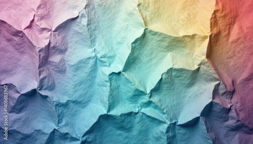 Wallpaper Mural Crumpled paper texture with subtle creases and worn edges, crinkled surface, creased page Torontodigital.ca
