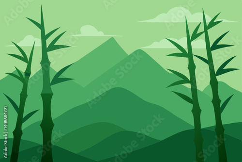 bamboo forest in the morning