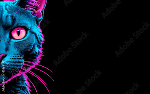 Trendy Cat Poster