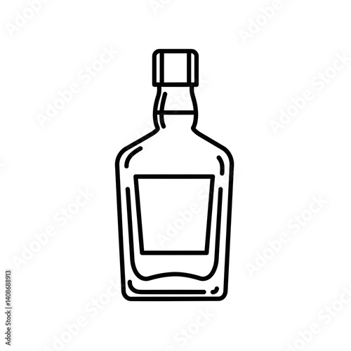 Liquor Bottle Illustration