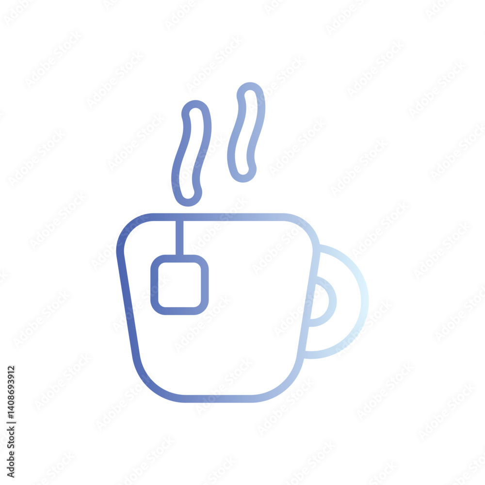 Tea Break icon vector stock illustration Tea Break icon vector stock illustration
