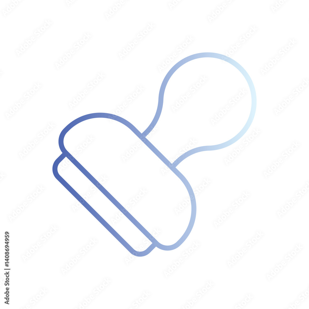 Stamp icon vector stock illustration