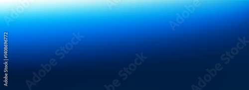 Deep blue sea gradient background. Abstract dark navy underwater wallpaper. Blurred ocean backdrop for template, presentation, banner, brochure, poster. Deep water or night sky concept design. Vector