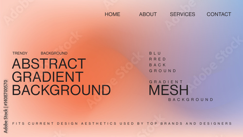 Neon colored gradient effect with abstract gradient background