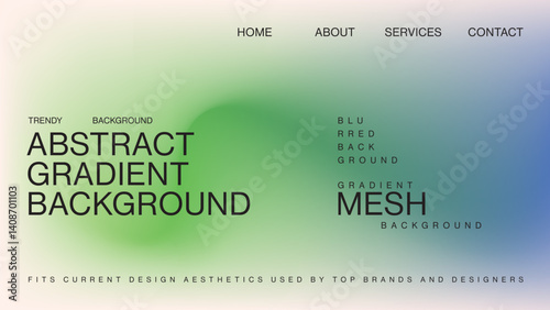 Chroma effect with abstract gradient background