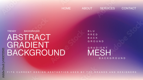 Vibrant gradient effect with chroma effect background